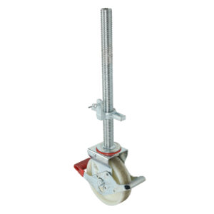 Castor 0.2M with Screwjack,-locking handle.